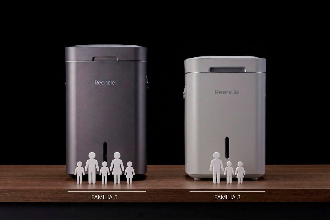 comparativa compostera eléctrica Reencle Prime y Reencle Gravity